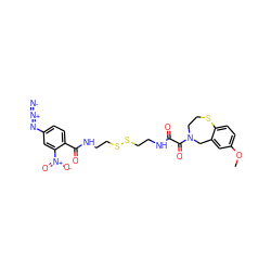 COc1ccc2c(c1)CN(C(=O)C(=O)NCCSSCCNC(=O)c1ccc(N=[N+]=[N-])cc1[N+](=O)[O-])CCS2 ZINC000060125252