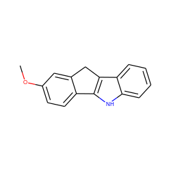 COc1ccc2c(c1)Cc1c-2[nH]c2ccccc12 ZINC000045393289