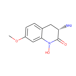 COc1ccc2c(c1)N(O)C(=O)[C@@H](N)C2 ZINC000084759528