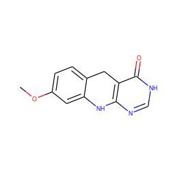 COc1ccc2c(c1)Nc1nc[nH]c(=O)c1C2 ZINC000008536357