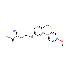 COc1ccc2c(c1)SCc1ccc(NCC[C@H](N)C(=O)O)cc1-2 ZINC000653700728