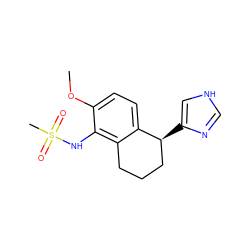 COc1ccc2c(c1NS(C)(=O)=O)CCC[C@@H]2c1c[nH]cn1 ZINC000013580188