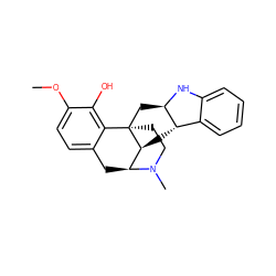 COc1ccc2c(c1O)[C@]13CCN(C)[C@@H](C2)[C@@H]1C[C@H]1c2ccccc2N[C@@H]1C3 ZINC000101005502