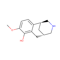 COc1ccc2c(c1O)C[C@H]1CNC[C@H]2C1 ZINC000101022592