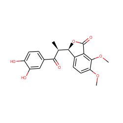 COc1ccc2c(c1OC)C(=O)O[C@@H]2[C@H](C)C(=O)c1ccc(O)c(O)c1 ZINC000040862085