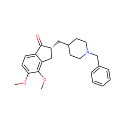 COc1ccc2c(c1OC)C[C@@H](CC1CCN(Cc3ccccc3)CC1)C2=O ZINC000003814280