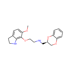 COc1ccc2c(c1OCCNC[C@@H]1COc3ccccc3O1)NCC2 ZINC000096914130