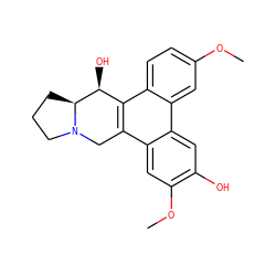 COc1ccc2c3c(c4cc(OC)c(O)cc4c2c1)CN1CCC[C@H]1[C@H]3O ZINC000006018879