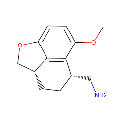 COc1ccc2c3c1[C@H](CN)CC[C@@H]3CO2 ZINC000013525288