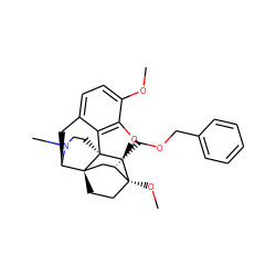 COc1ccc2c3c1O[C@@H]1[C@]34CCN(C)[C@H](C2)[C@]42CC[C@@]1(OC)[C@@H](COCc1ccccc1)C2 ZINC000068200866