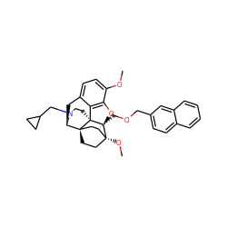 COc1ccc2c3c1O[C@@H]1[C@]34CCN(CC3CC3)[C@H](C2)[C@]42CC[C@@]1(OC)[C@@H](COCc1ccc3ccccc3c1)C2 ZINC000096172385