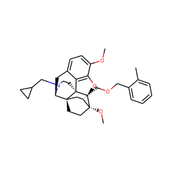 COc1ccc2c3c1O[C@@H]1[C@]34CCN(CC3CC3)[C@H](C2)[C@]42CC[C@@]1(OC)[C@@H](COCc1ccccc1C)C2 ZINC000096172392