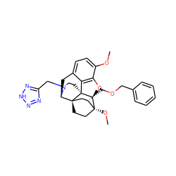 COc1ccc2c3c1O[C@@H]1[C@]34CCN(Cc3nn[nH]n3)[C@H](C2)[C@]42CC[C@@]1(OC)[C@@H](COCc1ccccc1)C2 ZINC000114772414