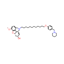 COc1ccc2c3c1O[C@H]1C[C@@H](O)C=C[C@@]31CCN(CCCCCCCCCCCCOc1ccc(CN3CCCCC3)cc1)C2 ZINC000044350680