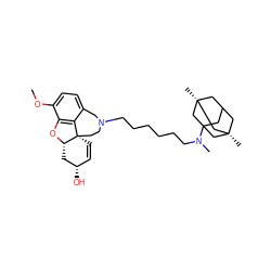 COc1ccc2c3c1O[C@H]1C[C@@H](O)C=C[C@@]31CCN(CCCCCCN(C)C13CC4C[C@](C)(C1)C[C@@](C)(C4)C3)C2 ZINC000095576440