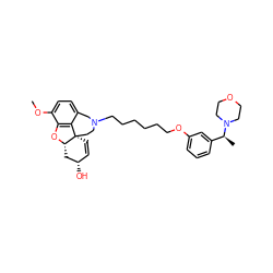 COc1ccc2c3c1O[C@H]1C[C@@H](O)C=C[C@@]31CCN(CCCCCCOc1cccc([C@H](C)N3CCOCC3)c1)C2 ZINC000044281448