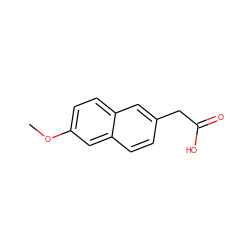 COc1ccc2cc(CC(=O)O)ccc2c1 ZINC000002014886