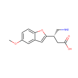 COc1ccc2oc([C@H](CN)CC(=O)O)cc2c1 ZINC000000402642