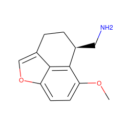 COc1ccc2occ3c2c1[C@H](CN)CC3 ZINC000013525303