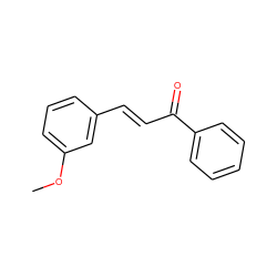 COc1cccc(/C=C/C(=O)c2ccccc2)c1 ZINC000052986896