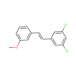 COc1cccc(/C=C/c2cc(Cl)cc(Cl)c2)c1 ZINC000013607310