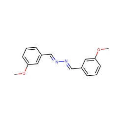 COc1cccc(/C=N/N=C/c2cccc(OC)c2)c1 ZINC000002546177