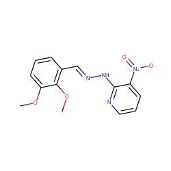 COc1cccc(/C=N/Nc2ncccc2[N+](=O)[O-])c1OC ZINC000004363530