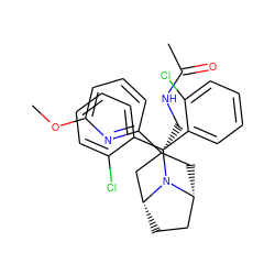 COc1cccc([C@@]2(CNC(C)=O)C[C@@H]3CC[C@H](C2)N3C(c2ccccc2Cl)c2ccccc2Cl)n1 ZINC000299819477