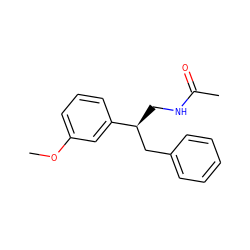 COc1cccc([C@@H](CNC(C)=O)Cc2ccccc2)c1 ZINC000035075365