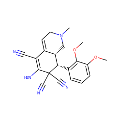 COc1cccc([C@H]2[C@H]3CN(C)CC=C3C(C#N)=C(N)C2(C#N)C#N)c1OC ZINC000000989045