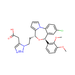 COc1cccc([C@H]2O[C@H](CCn3nncc3CC(=O)O)c3cccn3-c3ccc(Cl)cc32)c1OC ZINC000084713011