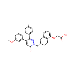 COc1cccc(-c2cc(=O)n(C[C@H]3CCc4c(cccc4OCC(=O)O)C3)nc2-c2ccc(C)cc2)c1 ZINC000299855398