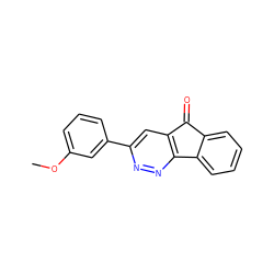 COc1cccc(-c2cc3c(nn2)-c2ccccc2C3=O)c1 ZINC000013743552