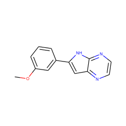 COc1cccc(-c2cc3nccnc3[nH]2)c1 ZINC000100831322