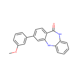 COc1cccc(-c2ccc3c(c2)Nc2ccccc2NC3=O)c1 ZINC000028710716