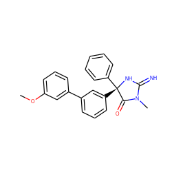 COc1cccc(-c2cccc([C@@]3(c4ccccc4)NC(=N)N(C)C3=O)c2)c1 ZINC000035859016