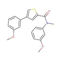 COc1cccc(-c2csc(C(=O)N(C)c3cccc(OC)c3)c2)c1 ZINC000169351564