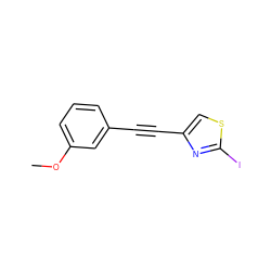 COc1cccc(C#Cc2csc(I)n2)c1 ZINC000066066182