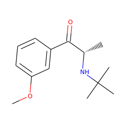 COc1cccc(C(=O)[C@H](C)NC(C)(C)C)c1 ZINC000045385787