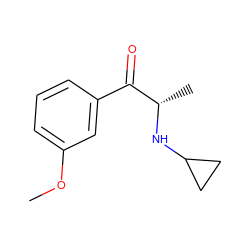 COc1cccc(C(=O)[C@H](C)NC2CC2)c1 ZINC000077328338