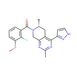 COc1cccc(C(=O)N2Cc3nc(C)nc(-c4cc[nH]n4)c3C[C@H]2C)c1F ZINC000653836258