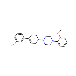 COc1cccc(C2=CC[C@@H](N3CCN(c4ccccc4OC)CC3)CC2)c1 ZINC000013470701