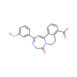 COc1cccc(C2=NCC(=O)N3CCc4c(C(C)=O)cccc4C3=C2)c1 ZINC000149140797