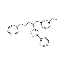 COc1cccc(CN(CCCN2C=CC=CC=C2)c2cc(-c3ccccc3)no2)c1 ZINC000013437452