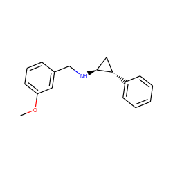 COc1cccc(CN[C@H]2C[C@@H]2c2ccccc2)c1 ZINC000044423770