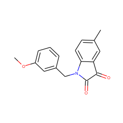 COc1cccc(CN2C(=O)C(=O)c3cc(C)ccc32)c1 ZINC000013553655