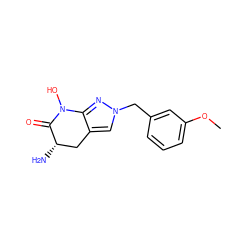 COc1cccc(Cn2cc3c(n2)N(O)C(=O)[C@@H](N)C3)c1 ZINC000166326179