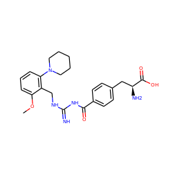 COc1cccc(N2CCCCC2)c1CNC(=N)NC(=O)c1ccc(C[C@H](N)C(=O)O)cc1 ZINC000653846286