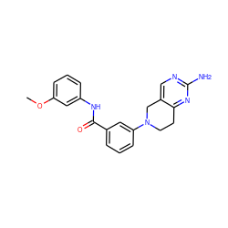 COc1cccc(NC(=O)c2cccc(N3CCc4nc(N)ncc4C3)c2)c1 ZINC000169710044