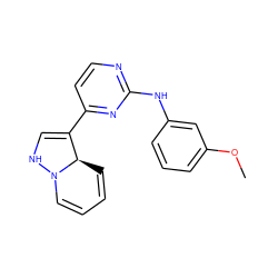 COc1cccc(Nc2nccc(C3=CNN4C=CC=C[C@H]34)n2)c1 ZINC000028975974